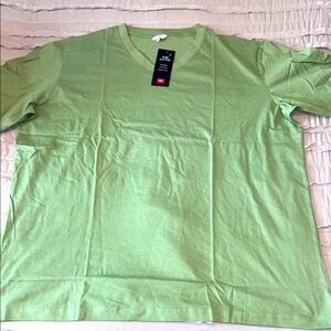 Cotton traders, V-neck T-shirt, women Green NWT